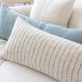 Pom Pom At Home JOJO PILLOW WITH INSERT Ivory_Blue Grey 14x40