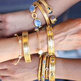 Julie Vos MONACO HINGE BANGLE BRACELET