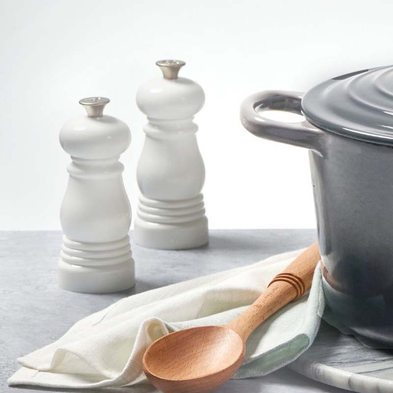 Le Creuset PETITE SALT AND PEPPER MILL SET White