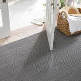 Dash and Albert HERRINGBONE INDOOR/OUTDOOR RUG Shale_White