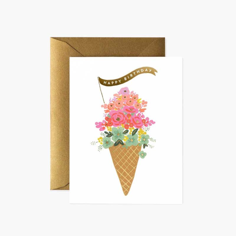 Rifle Paper Co ICE CREAM BIRTHDAY CARD