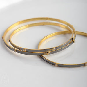 Julie Vos CRESCENT BANGLE BRACELET