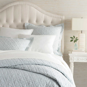 Pine Cone Hill Annie Selke WASHED LINEN QUILT Sky
