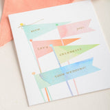 E Frances Paper WEDDING FLAGS CARD