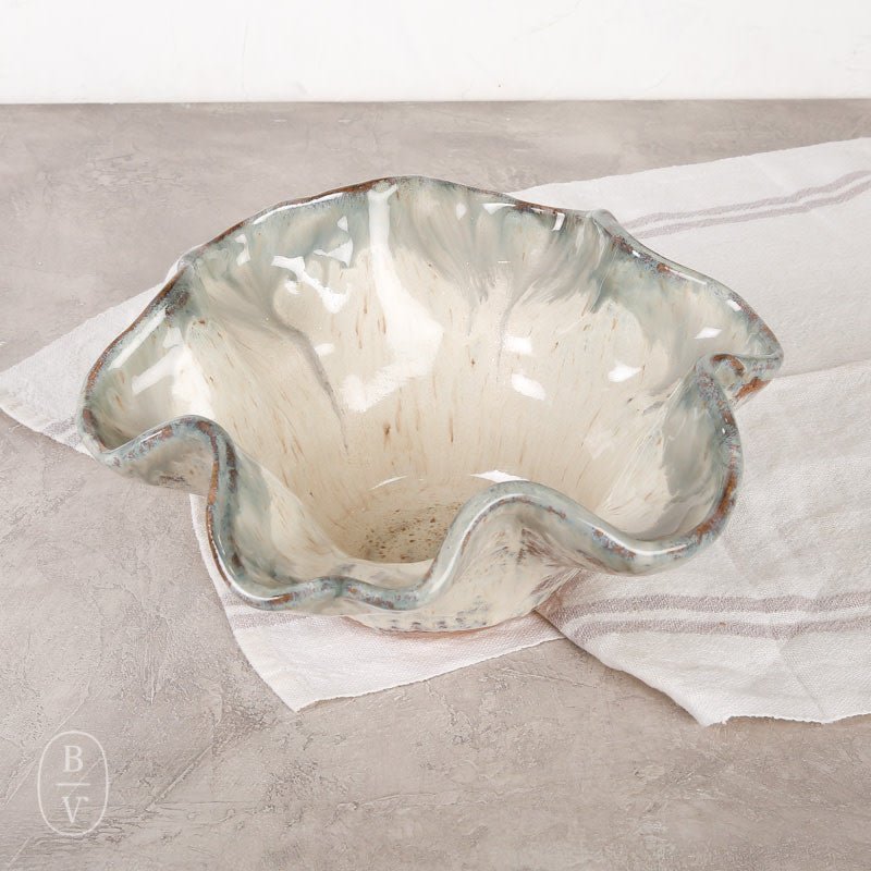 Etta B Pottery ROUND FLUTED BOWL Lapis