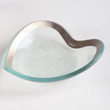 Annieglass HEART SMALL BOWL Platinum 5