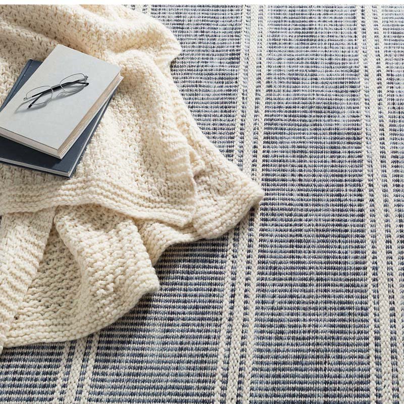 Dash and Albert MALTA WOVEN WOOL RUG Blue
