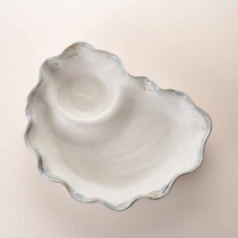 Etta B Pottery WAVY CHIP AND DIP DISH