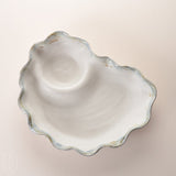 Etta B Pottery WAVY CHIP AND DIP DISH