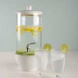 Casafina by Costa Nova FONTANA GLASS DRINK DISPENSER White
