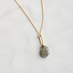 Ellen Hays Jewelry DARK STONE PENDANT N2105 NECKLACE