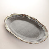 Etta B Pottery GRAND OVAL PLATTER Gray