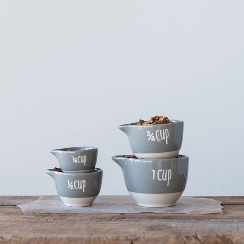 Stoneware Measuring Cups By Creative Co-op – Bella Vita Gifts