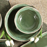 Etta B Pottery ORGANIC BOWL Matcha Leaf