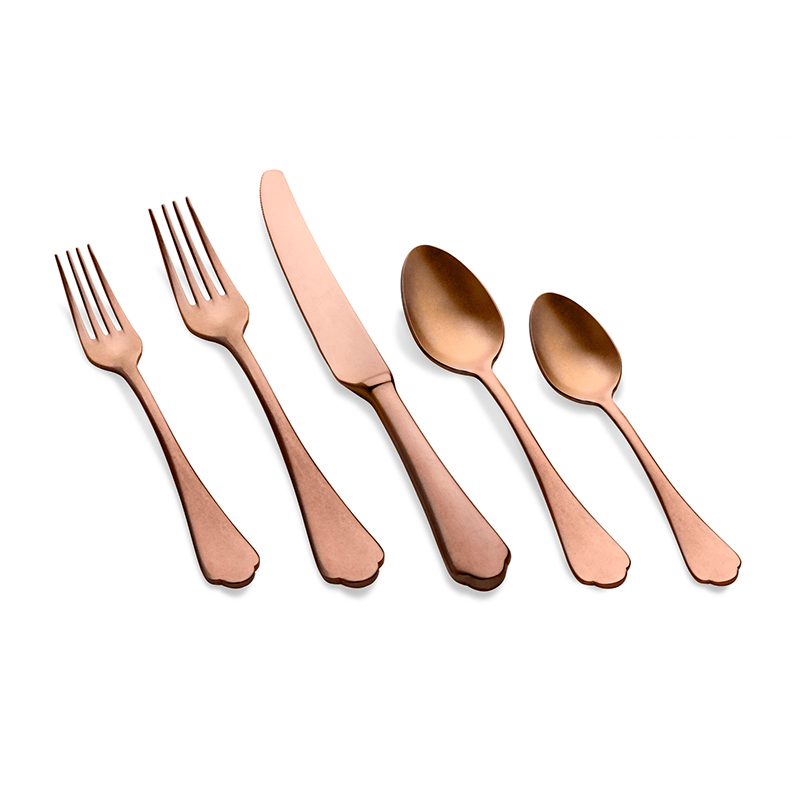 STYLED SETTINGS Copper Kitchen Knife Set, 13 PC - Rose Gold