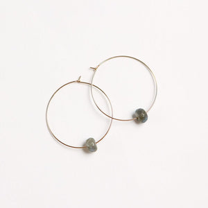 Mary Garrett Jewelry LARGE ENDLESS HOOP EARRINGS