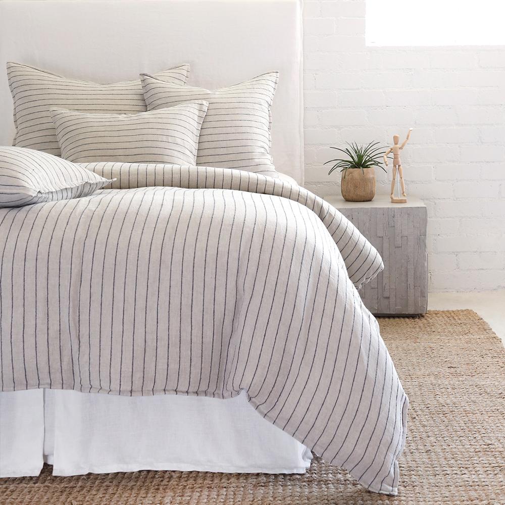Pom Pom At Home BLAKE DUVET Flax_Midnight
