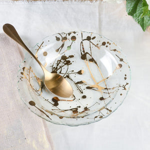 Annieglass JAXSON SMALL BOWL Gold 7.5