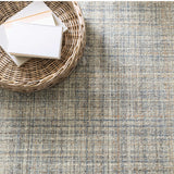 Dash and Albert HARRIS MICRO HOOKED WOOL RUG Blue_Brown