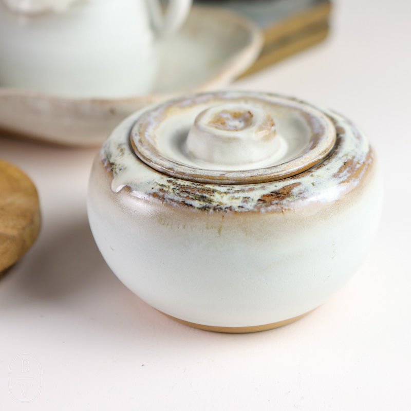 Etta B Pottery FARMHOUSE SUGAR BOWL Dogwood