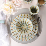 Good Earth Pottery LUNCHEON PLATE Teal