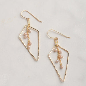 Ellen Hays Jewelry DIAMOND SHAPED STONE DANGLE E2380 EARRINGS