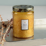 Voluspa EMBOSSED JAR CANDLE Baltic Amber Large