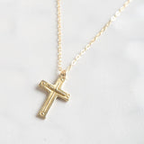Madison Sterling Jewelry BIBLE VERSE CROSS NECKLACE Bronze Titus 3:45