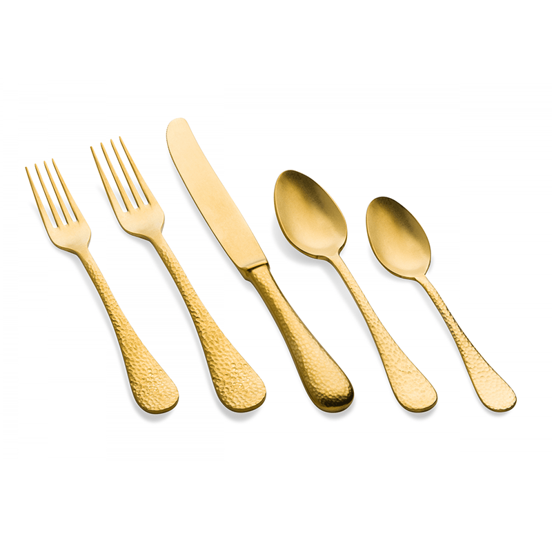 Mepra EPOQUE 5 PIECE PLACE SETTING Peltro Oro