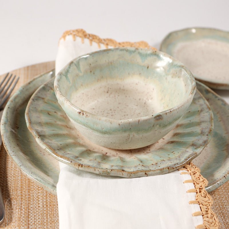 Etta B Pottery CRIMPED SALAD PLATE