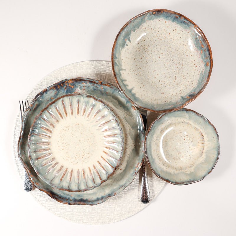 Etta B Pottery CRIMPED SALAD PLATE