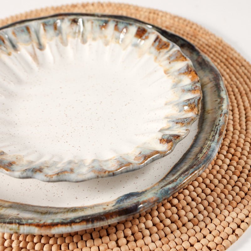 Etta B Pottery CRIMPED SALAD PLATE