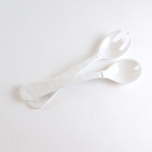 Beatriz Ball VIDA HAVANA SALAD SERVERS White Large