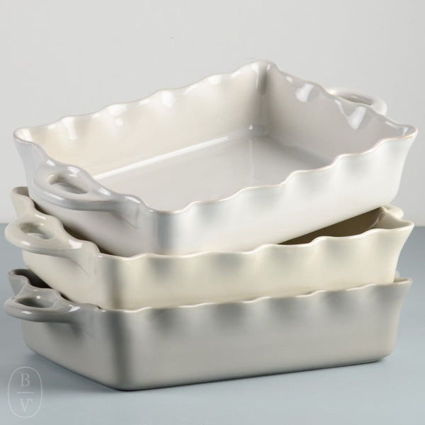 Large Ceramic Square Baking Dish, Pottery Rectangular Baking and