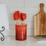 Le Creuset CRAFT SERIES 5 PIECE UTENSIL SET WITH CROCK Cerise