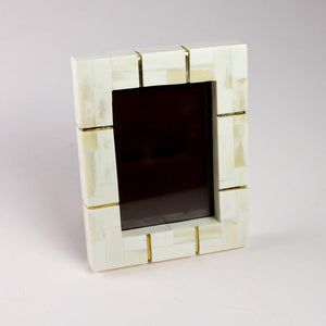 Zodax ST. IVES BONE INLAID PHOTO FRAME
