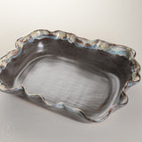 Etta B Pottery FLUTED CASSEROLE Gray