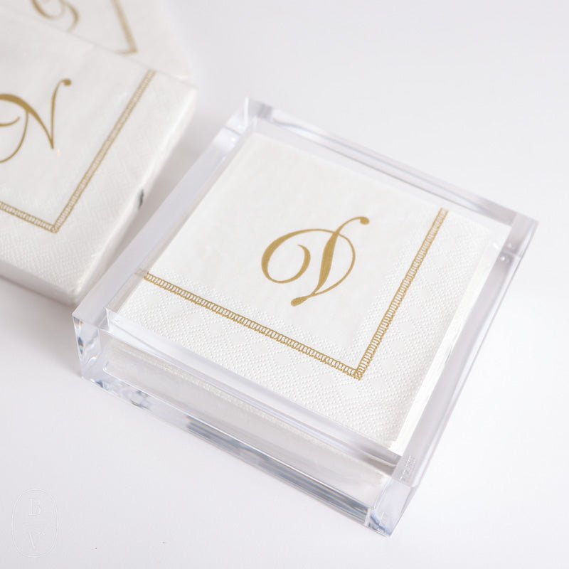 Caspari ACRYLIC COCKTAIL NAPKIN HOLDER