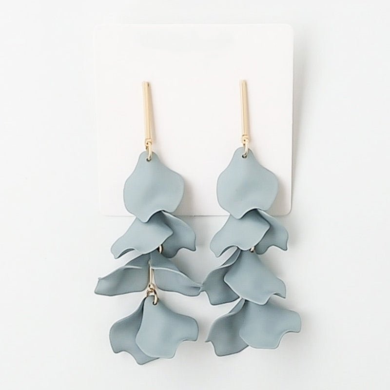 Virtue GOLD BAR POST HYACINTH EARRINGS Sage