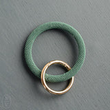 Ink and Alloy CHLOE SEED BEAD KEY RING Teal