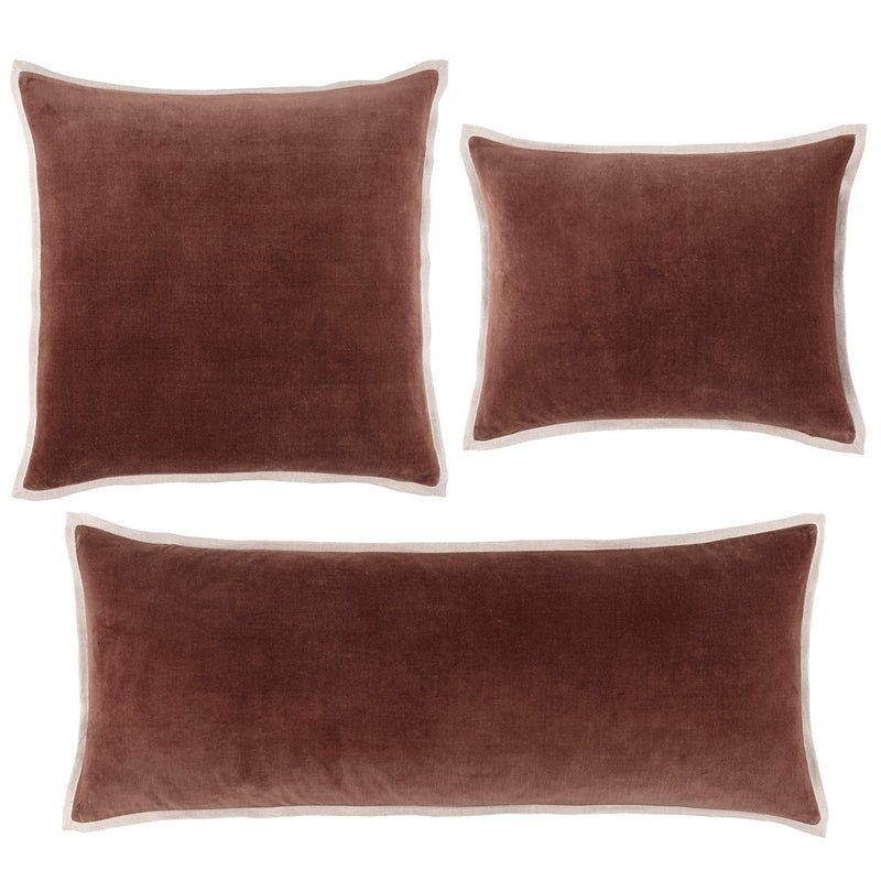 Pine Cone Hill Annie Selke GEHRY VELVET DECORATIVE PILLOW Russet