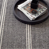 Dash and Albert MALTA WOVEN WOOL RUG Black Ivory