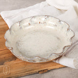 Etta B Pottery PIE/QUICHE DISH Pearl