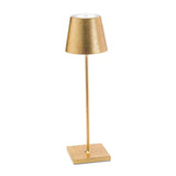 Zafferano America POLDINA PRO CORDLESS TABLE LAMP Gold Leaf