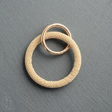 Ink and Alloy CHLOE SEED BEAD KEY RING Ivory