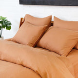Pom Pom At Home PARKER LINEN DUVET SET Terra Cotta