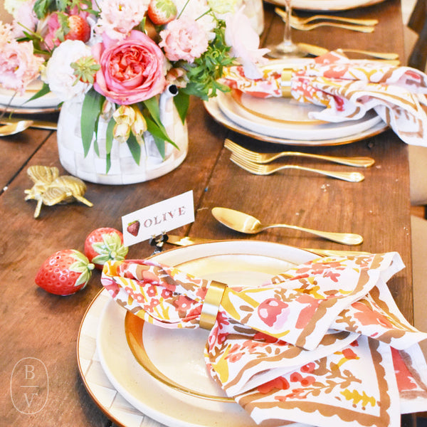 Strawberry Fields Forever Spring Tablescape