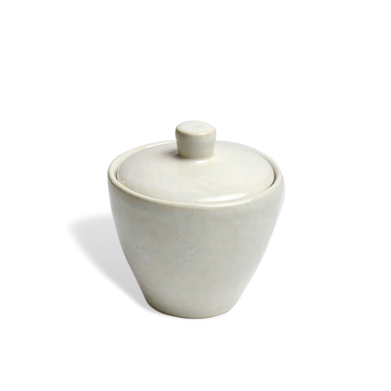 Carmel Ceramica COZINA SUGAR BOWL WITH LID White