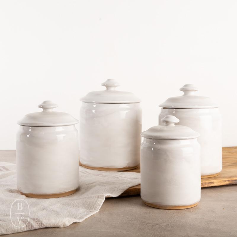 Etta B Pottery CANISTER SET OF FOUR