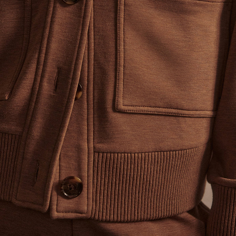 Varley SABRINA BUTTON THROUGH SWEAT